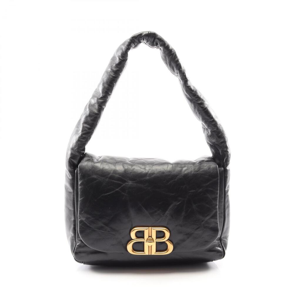 Balenciaga Monaco Sling Bag Shoulder Leather Black